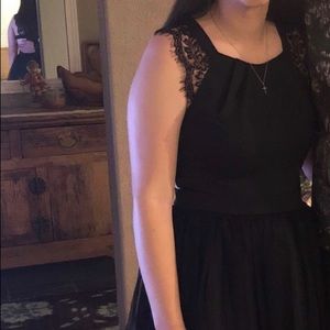 Black Formal Midi Dress